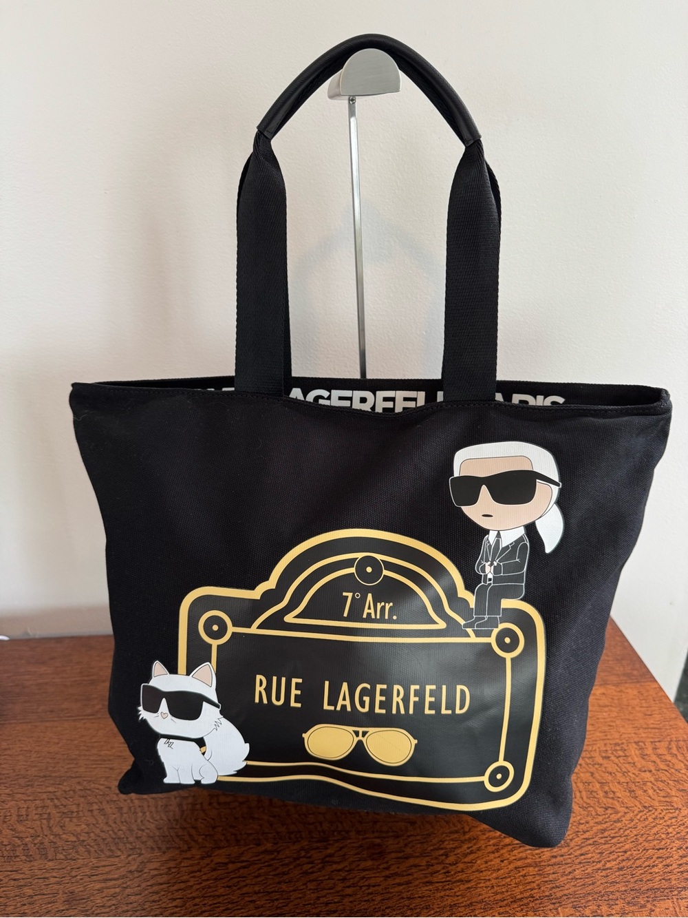 NWOT Karl Lagerfeld Paris Rue Lagerfeld Canvas Tote